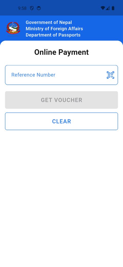 Online Payment β a voucher and a QR code, riding Nepal's existing payment rails.